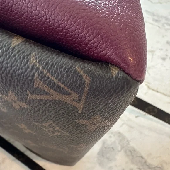 Louis Vuitton Pallas BB Monogram Brown and Burgundy Handbag - Picture 9 of 16